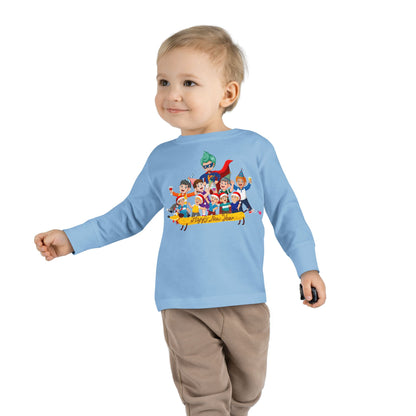 Toddler Long Sleeve Tee - Happy new year with friends - [[{"value":"Wonderwear Kid"}]]