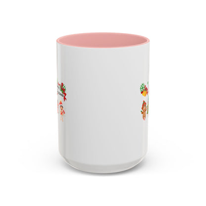 Accent Coffee Mug - Merry christmas from super kid - [[{"value":"Wonderwear Kid"}]]