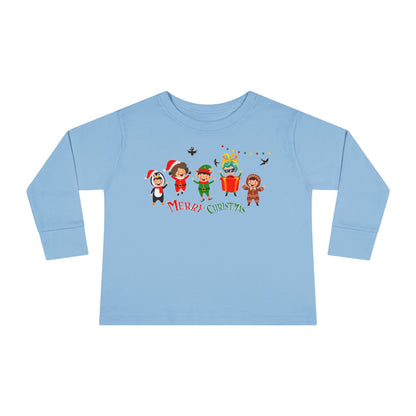Toddler Long Sleeve Tee - Merry christmas by super kiddo and friends - [[{"value":"Wonderwear Kid"}]]