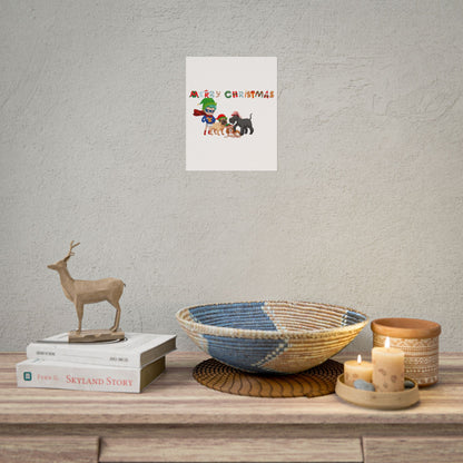 Rolled Posters - Super kiddo woith pet friends - [[{"value":"Wonderwear Kid"}]]