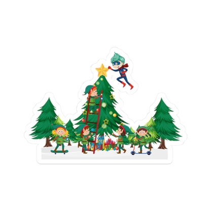 Kiss-Cut Stickers - Super kiddo putting the stars - [[{"value":"Wonderwear Kid"}]]