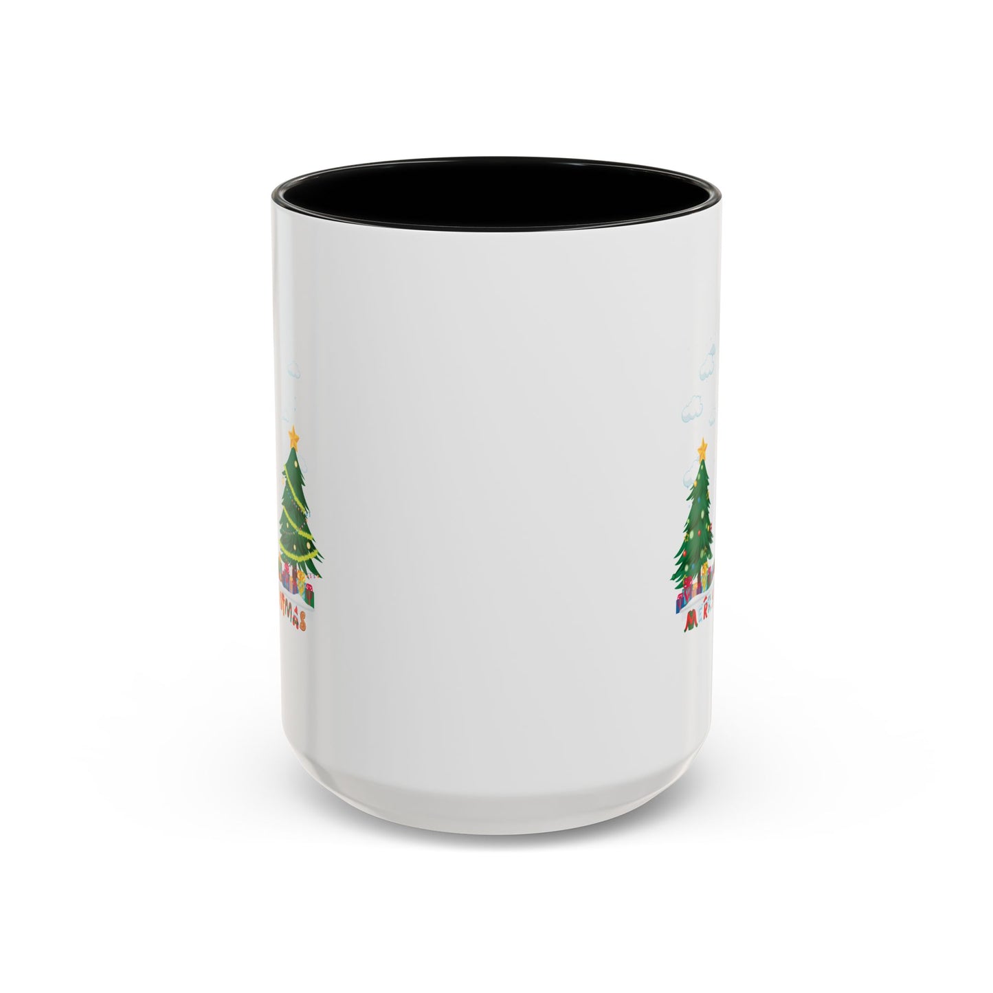 Accent Coffee Mug - Christmas and snowing