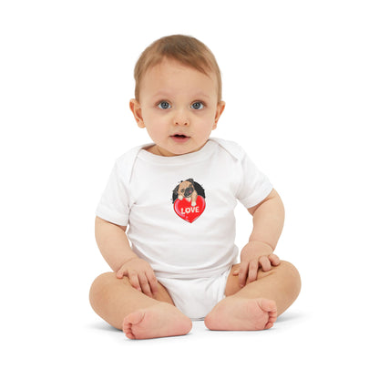 Infant Jersey One Piece - Valentines - Cute Pug - [[{"value":"Wonderwear Kid"}]]