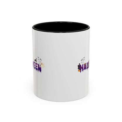 Accent Coffee Mug - Holloween word Printify