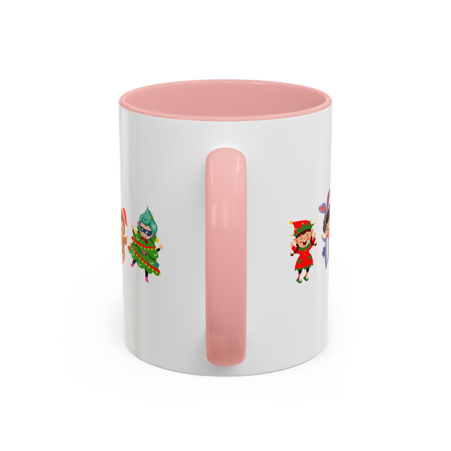 Accent Coffee Mug - Super kiddo in christmas tree attire