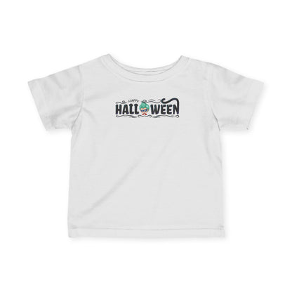 Infant Fine Jersey Tee - Happy halloween by super kiddo Printify