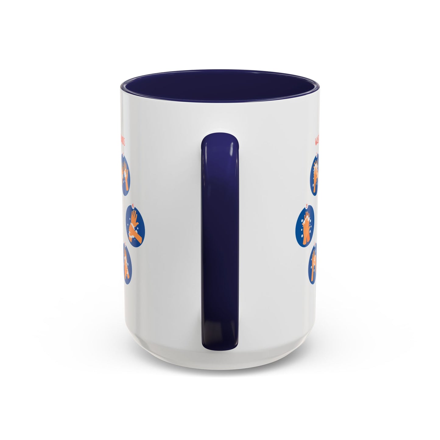 Accent Coffee Mug - Super kiddo teaching how to wash hands