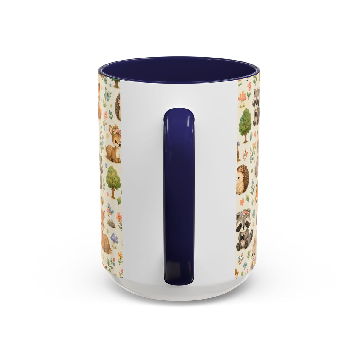 Accent Coffee Mug  (11/15 oz) - Whimsical Woodland Friends