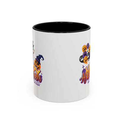 Accent Coffee Mug - Happy halloween trick or treat - [[{"value":"Wonderwear Kid"}]]