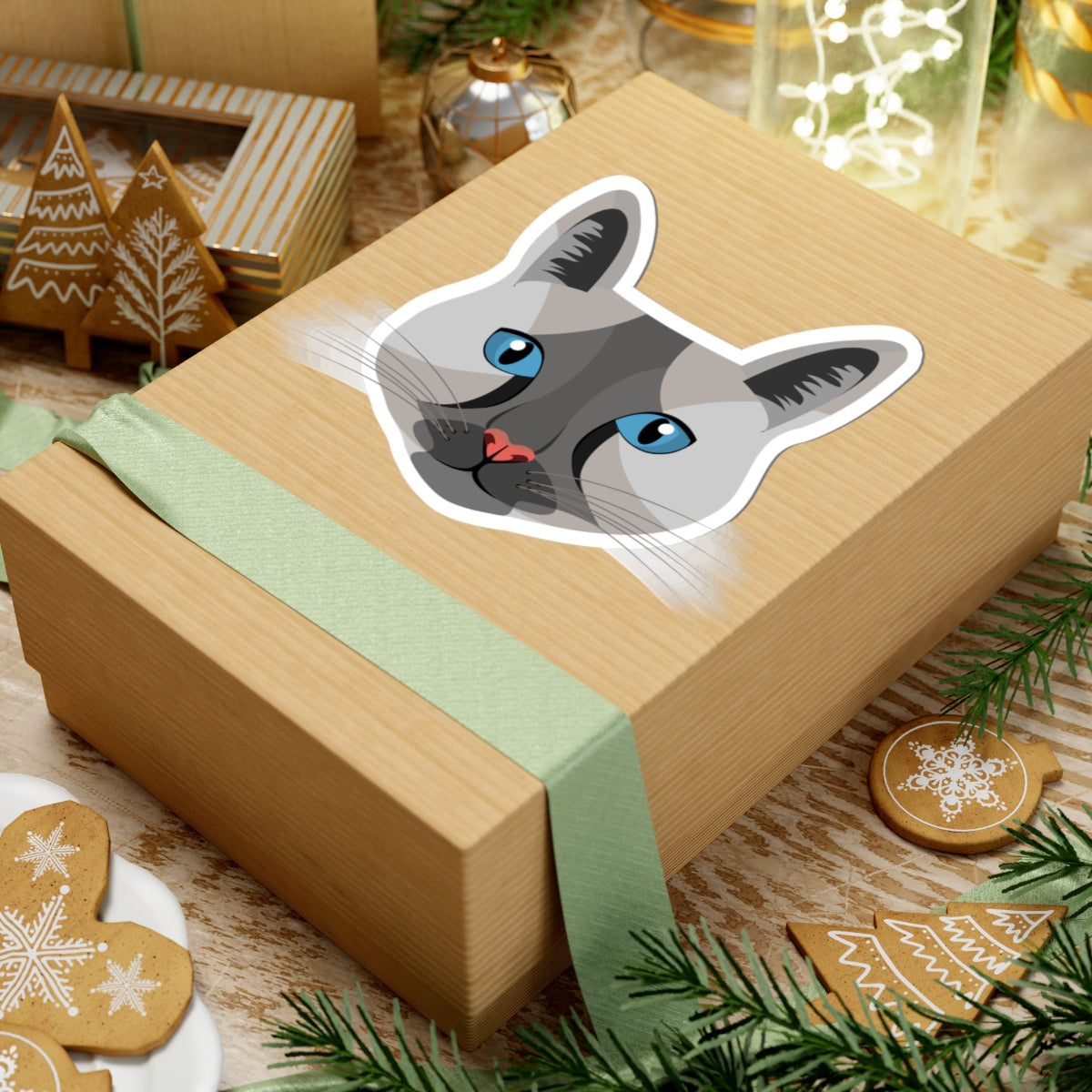 Kiss-Cut Stickers - Maine coon