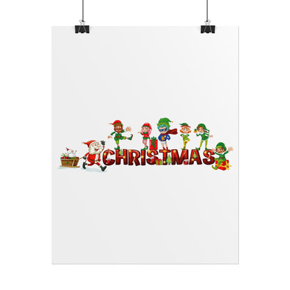 Rolled Posters - Christmas with santa claus and friends - [[{"value":"Wonderwear Kid"}]]