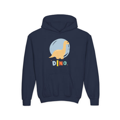 Kids Dino Embrace Hoodie Printify