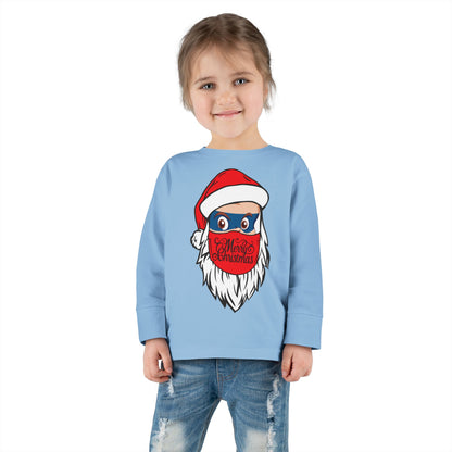 Toddler Long Sleeve Tee - Santa Super kiddo - [[{"value":"Wonderwear Kid"}]]