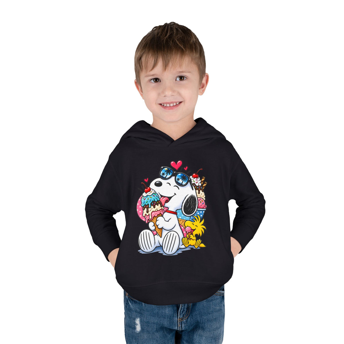 Toddler Hoodie — Snoopy and Woodstock’s Ice Cream Day