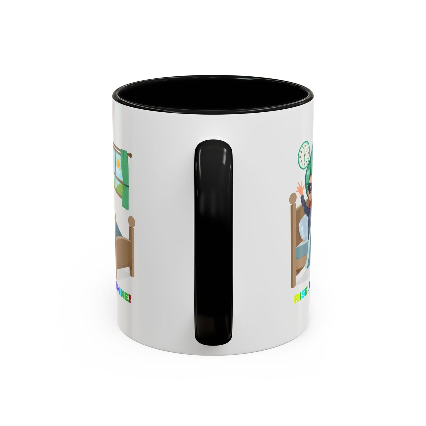 Accent Coffee Mug - Super kiddo teaches us to wake up early