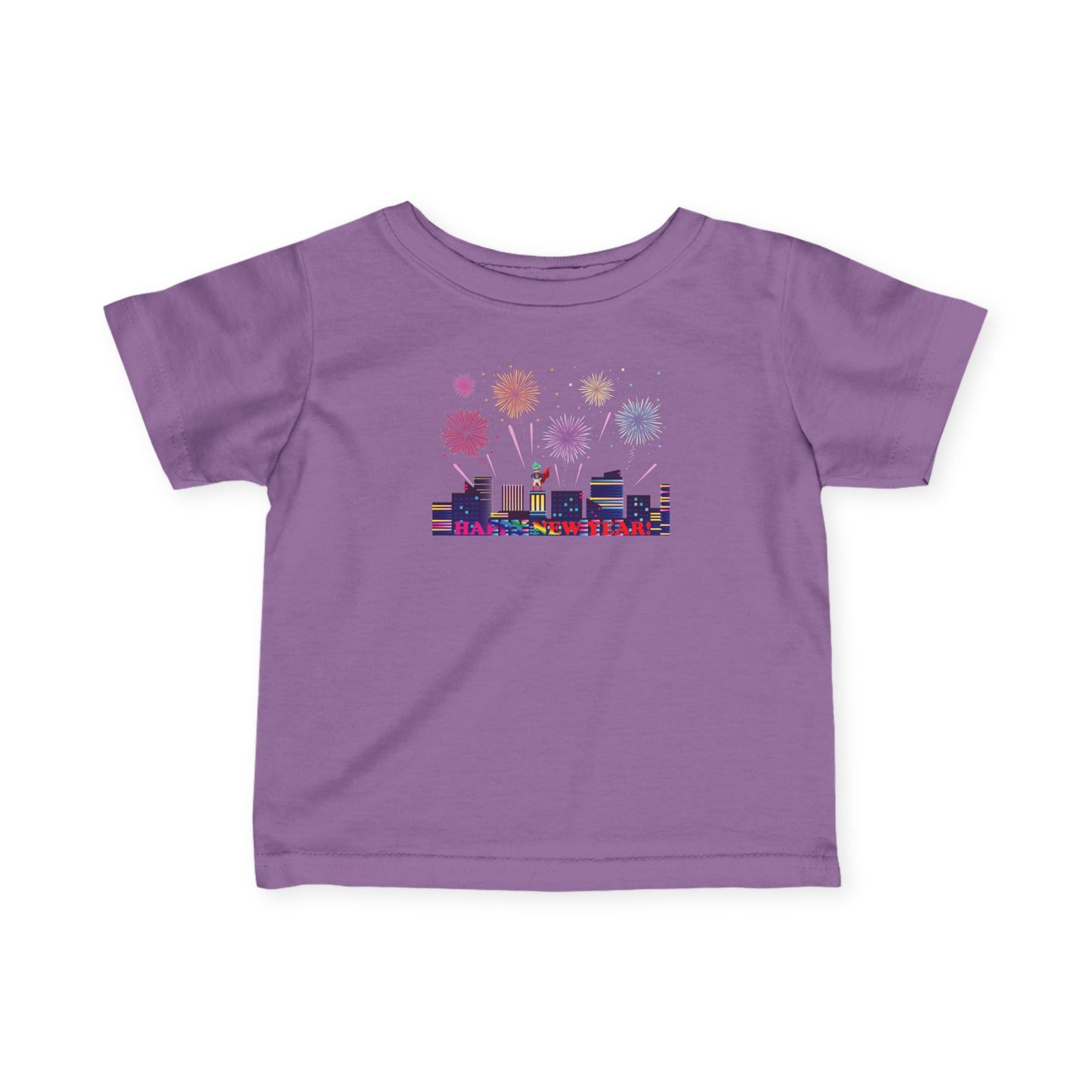Infant Fine Jersey Tee - Super kiddo with fireworks with text - [[{"value":"Wonderwear Kid"}]]