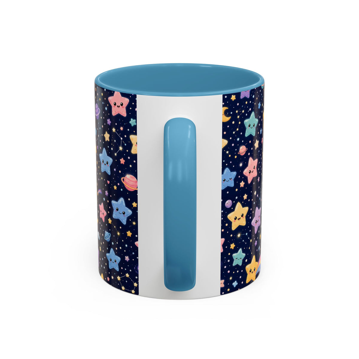 Accent Coffee Mug  (11/15 oz) - Kawaii Pastel Cosmic Night