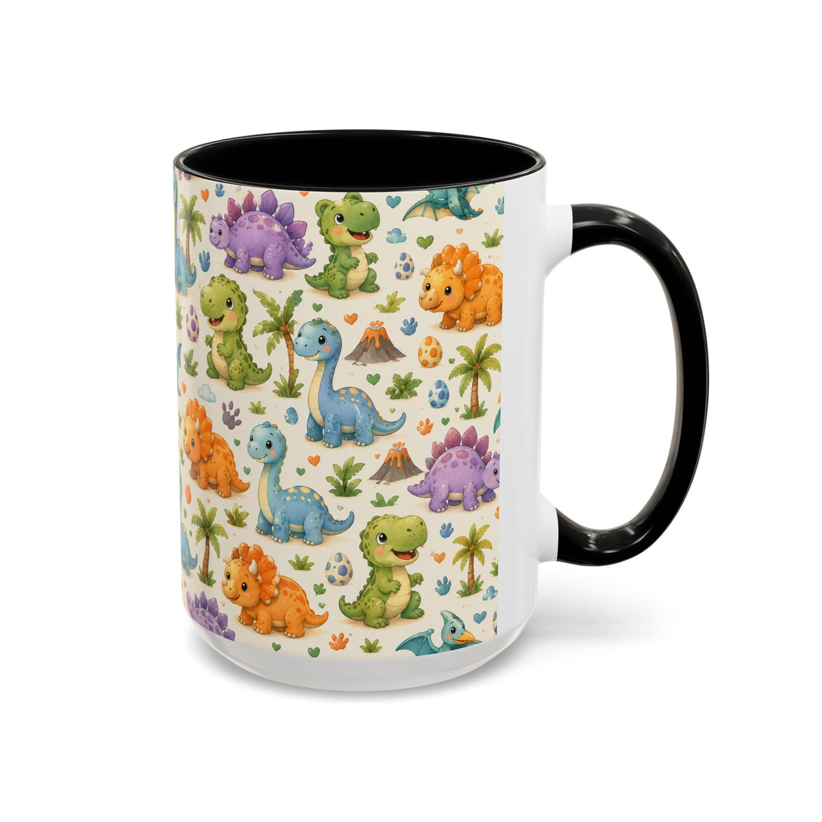 Accent Coffee Mug  (11/15 oz) - Baby Dinosaurs Nursery