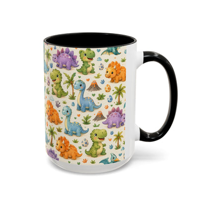 Accent Coffee Mug  (11/15 oz) - Baby Dinosaurs Nursery