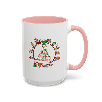 Accent Coffee Mug - We wish you a merry christmas - [[{"value":"Wonderwear Kid"}]]
