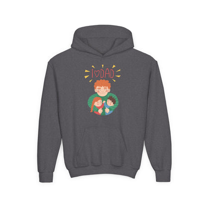 Youth Heavy Blend Hooded Sweatshirt - Daddys love Printify