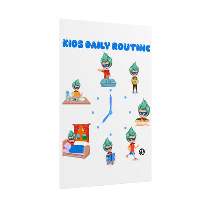 Rolled Posters - Super kiddo daily routine - [[{"value":"Wonderwear Kid"}]]