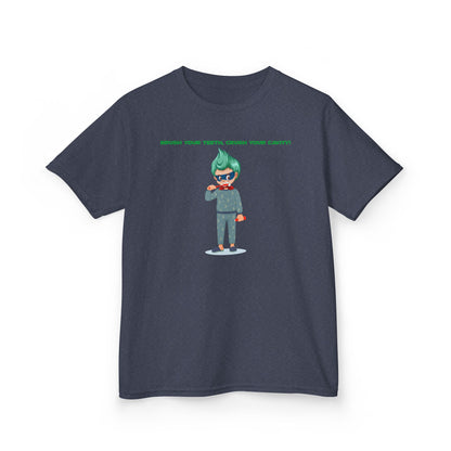 Kids Heavy Cotton™ Tee - Super kiddo brushing teeth - [[{"value":"Wonderwear Kid"}]]