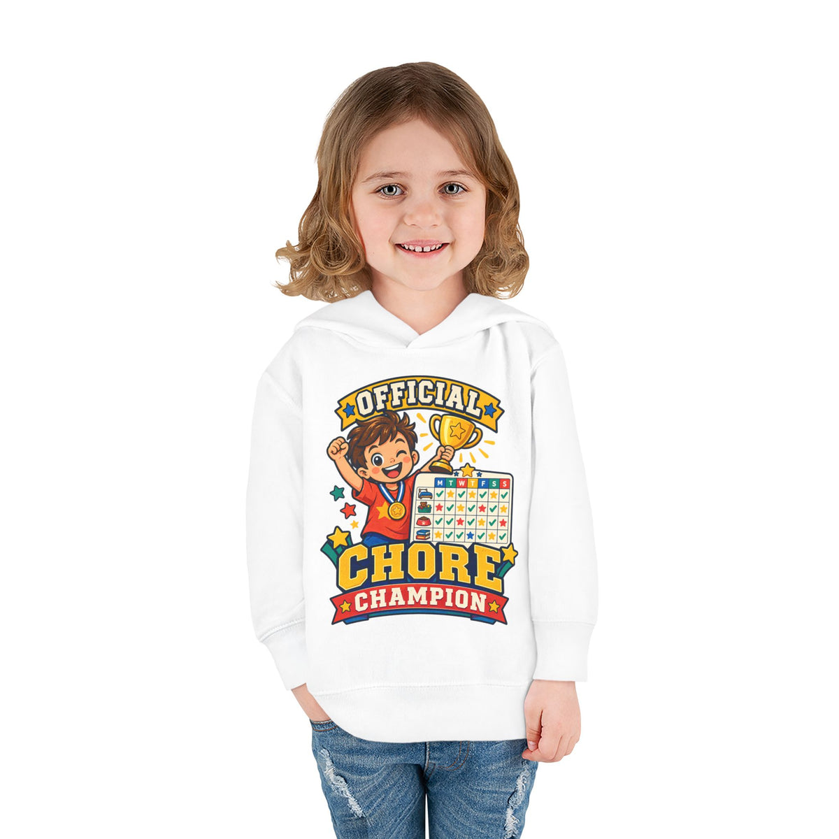 Toddler Hoodie — Official Chore Champion Badge