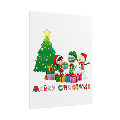 Rolled Posters - Super kiddo preparing gifts - [[{"value":"Wonderwear Kid"}]]