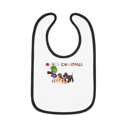 Baby Bib - Super kiddo woith pet friends - [[{"value":"Wonderwear Kid"}]]