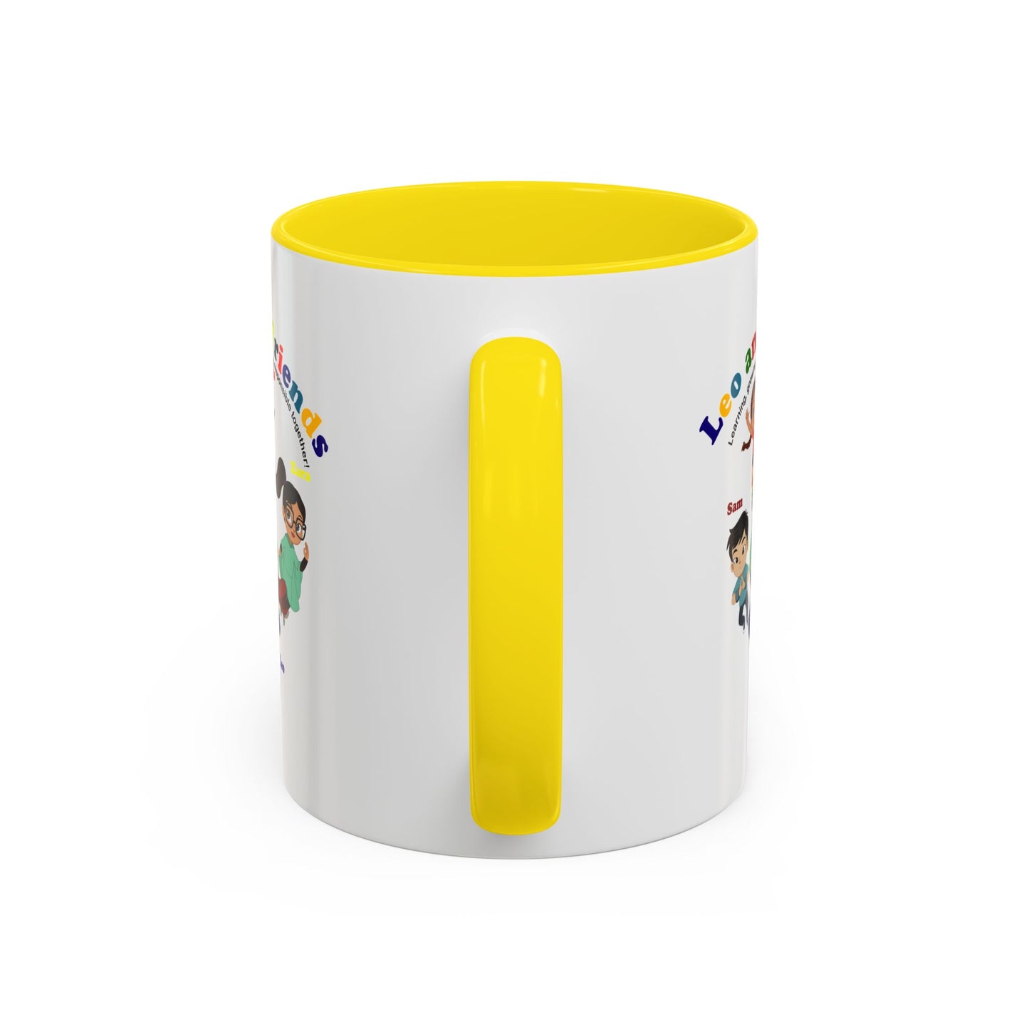 Accent Coffee Mug - Leo & Friends - Learning and growing