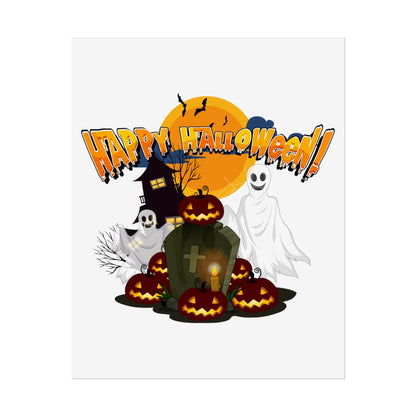 Rolled Posters - Happy holloween - cemetery - [[{"value":"Wonderwear Kid"}]]