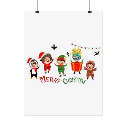 Rolled Posters - Merry christmas by super kiddo and friends - [[{"value":"Wonderwear Kid"}]]