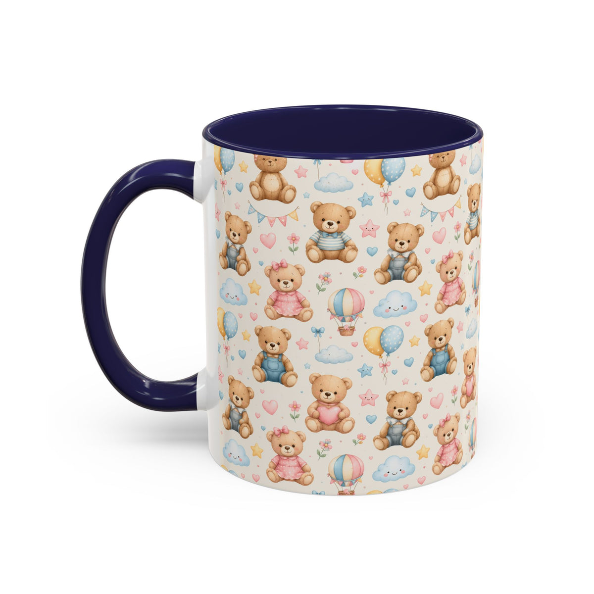 Accent Coffee Mug  (11/15 oz) - Pastel Teddy Bear Nursery