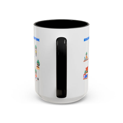 Accent Coffee Mug - Super kiddo daily routine - [[{"value":"Wonderwear Kid"}]]