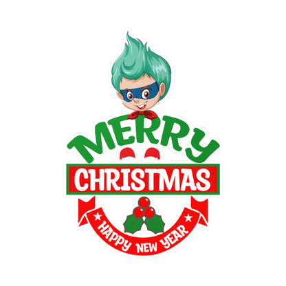 Christmas Kiss-Cut Vinyl Decals – Merry chridtmas from super kiddo - [[{"value":"Wonderwear Kid"}]]