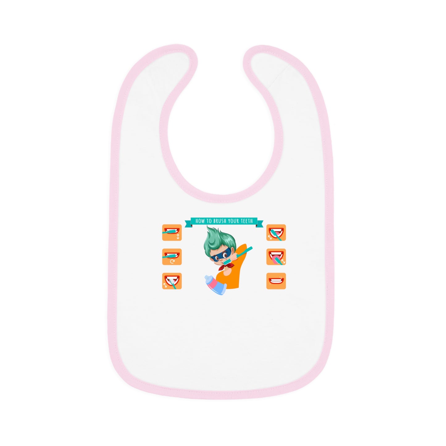 Baby Bib - Super kiddo how to brush teeth