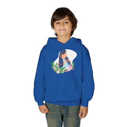 Youth Heavy Blend Hooded Sweatshirt - Mothers love Printify