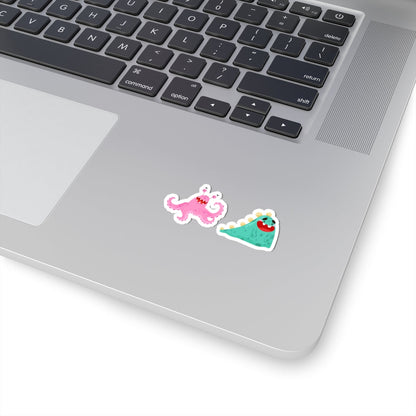 Kiss-Cut Vinyl Decals - Joyful monster Printify