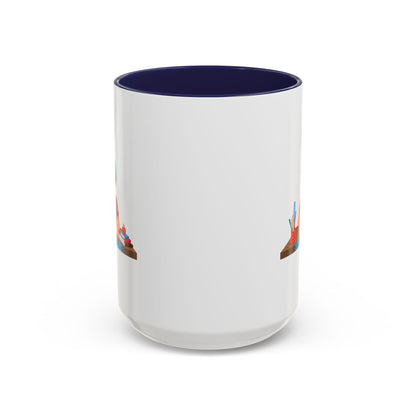 Accent Coffee Mug - Super kiddo studying - [[{"value":"Wonderwear Kid"}]]