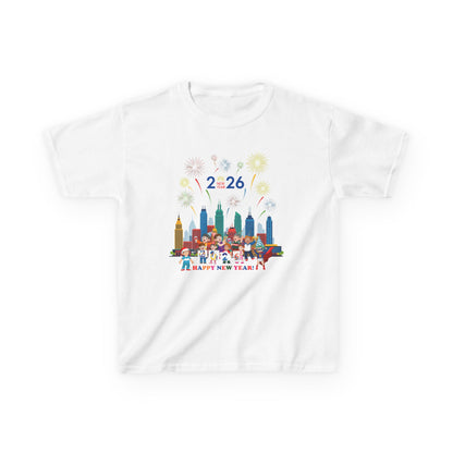 Kids Heavy Cotton™ Tee - Happy new year with fireworks - [[{"value":"Wonderwear Kid"}]]