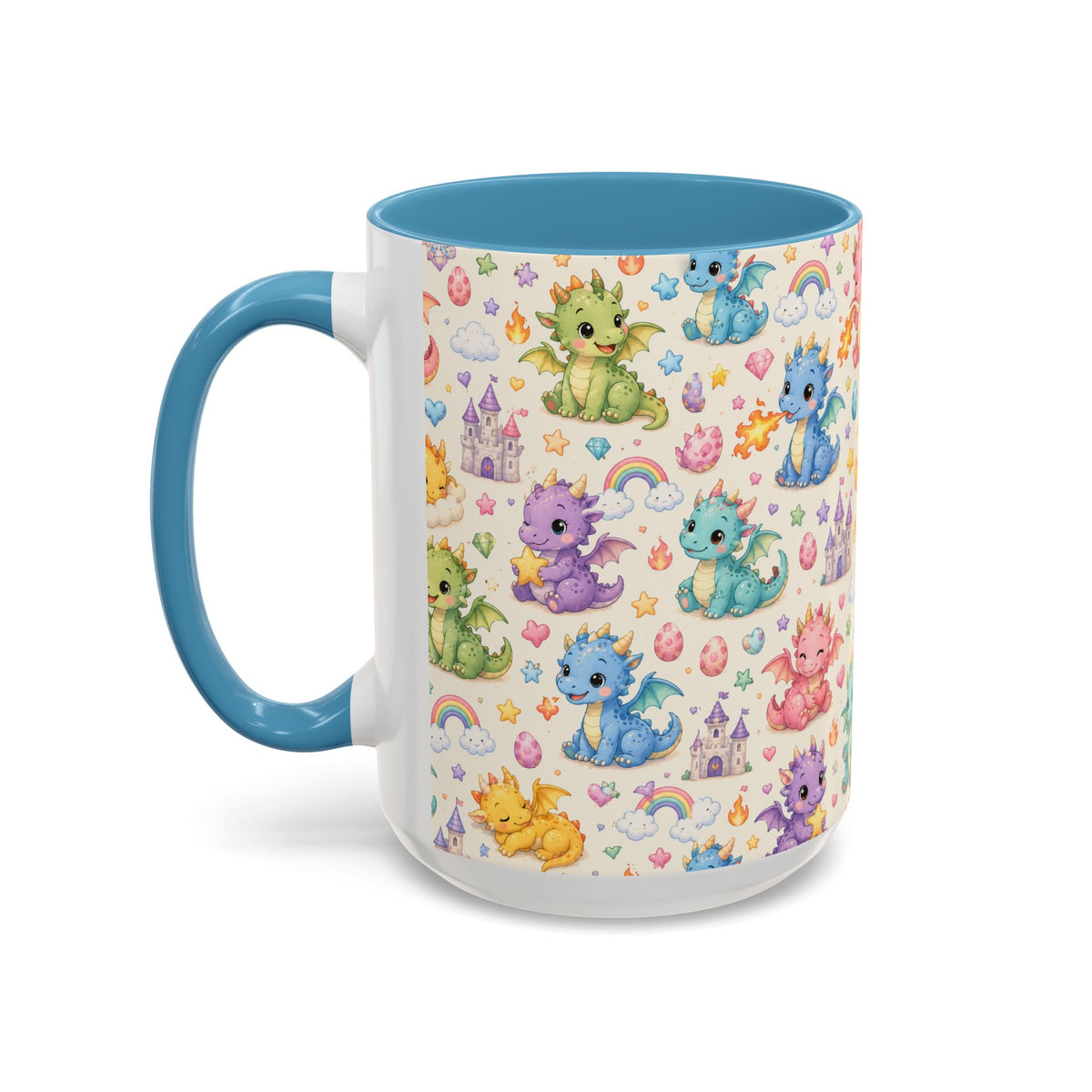 Accent Coffee Mug  (11/15 oz) - Baby Dragon Fantasy