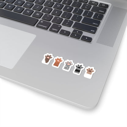 Kiss-Cut Vinyl Decals - Group of paw Printify