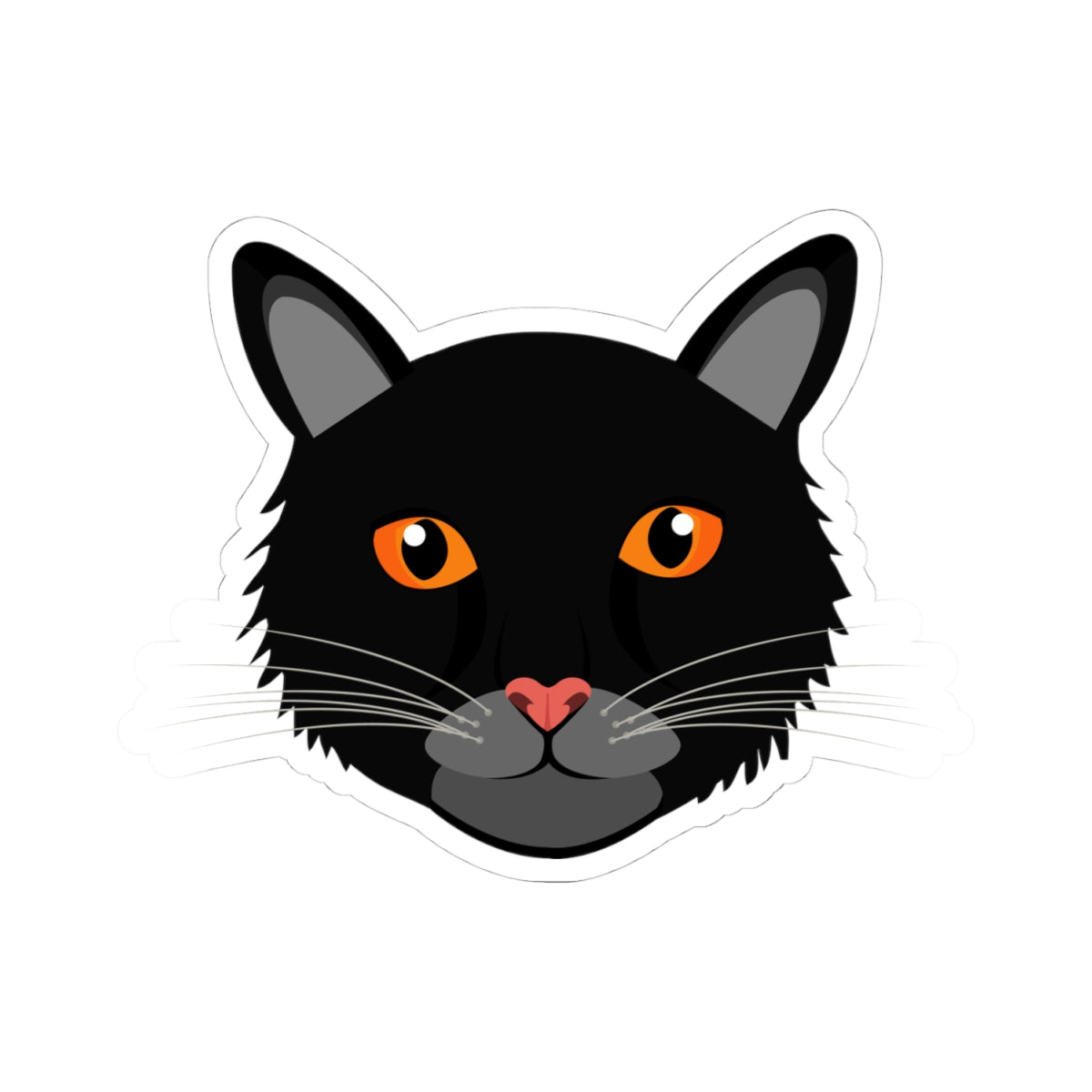 Kiss-Cut Stickers - Black cat