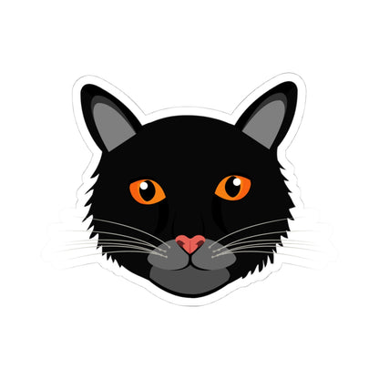 Kiss-Cut Stickers - Black Cat Printify