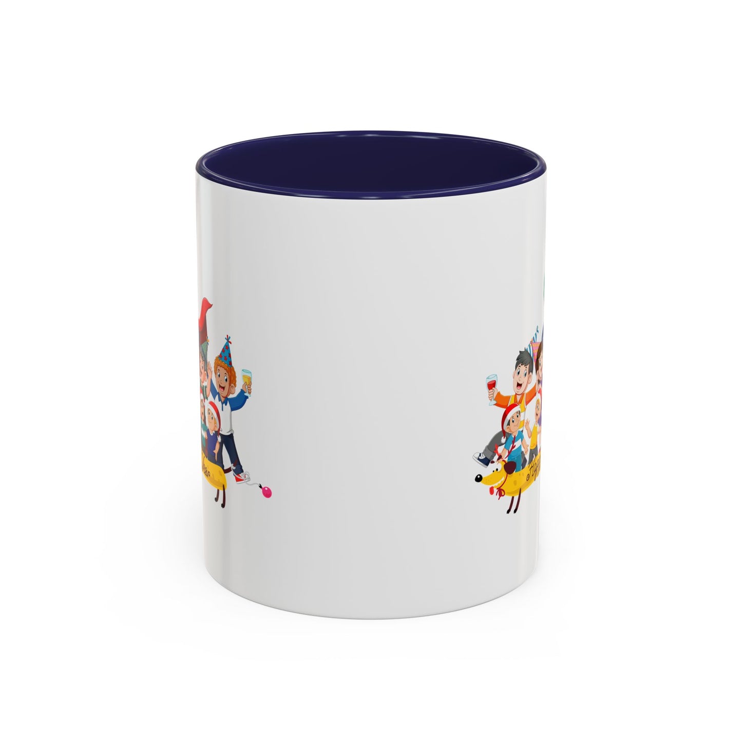 Accent Coffee Mug - Happy new year with friends