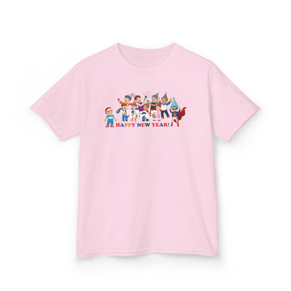 Kids Heavy Cotton™ Tee - Happy new year from super kiddo - [[{"value":"Wonderwear Kid"}]]