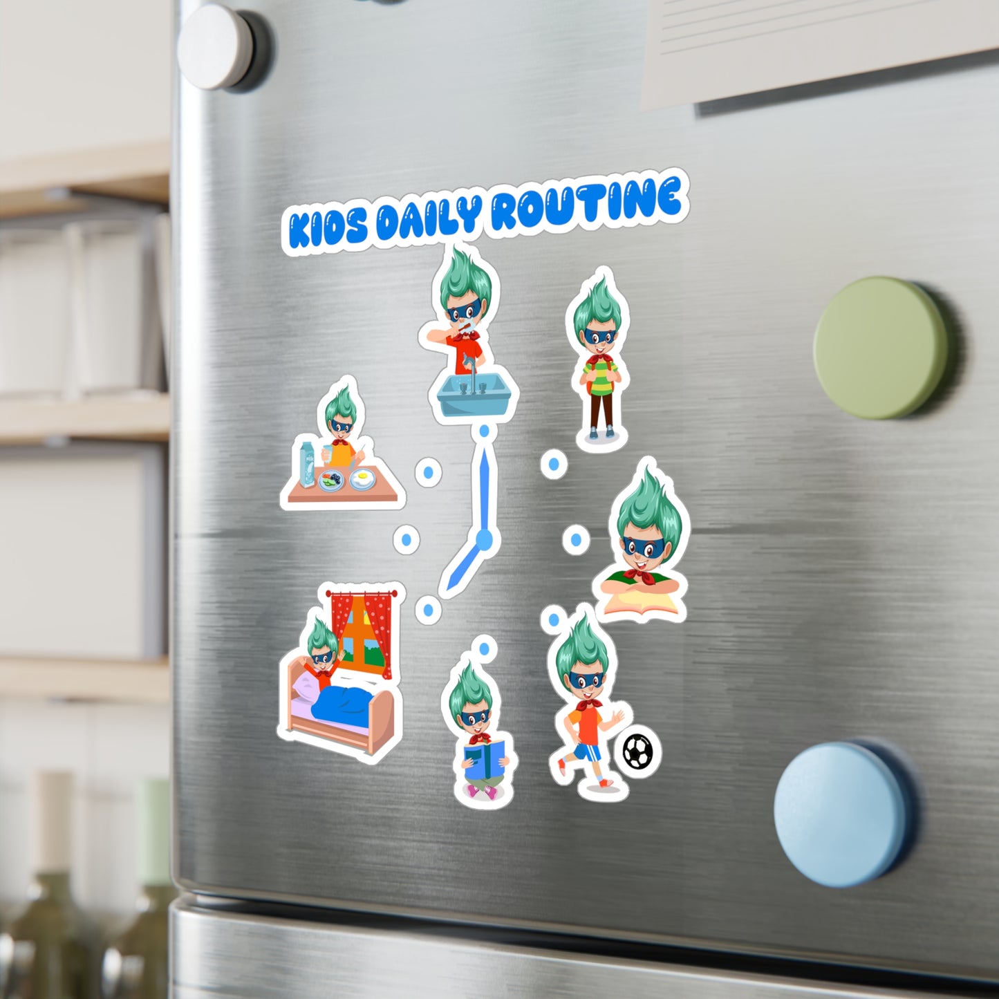 Halloween Kiss-Cut Vinyl Decals – Super kiddo daily routine - [[{"value":"Wonderwear Kid"}]]