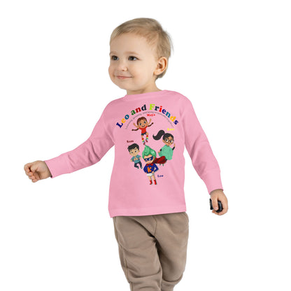 Toddler Long Sleeve Tee - Leo & Friends - Learning and growing - [[{"value":"Wonderwear Kid"}]]