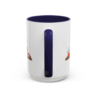 Accent Coffee Mug - Super kiddo studying - [[{"value":"Wonderwear Kid"}]]